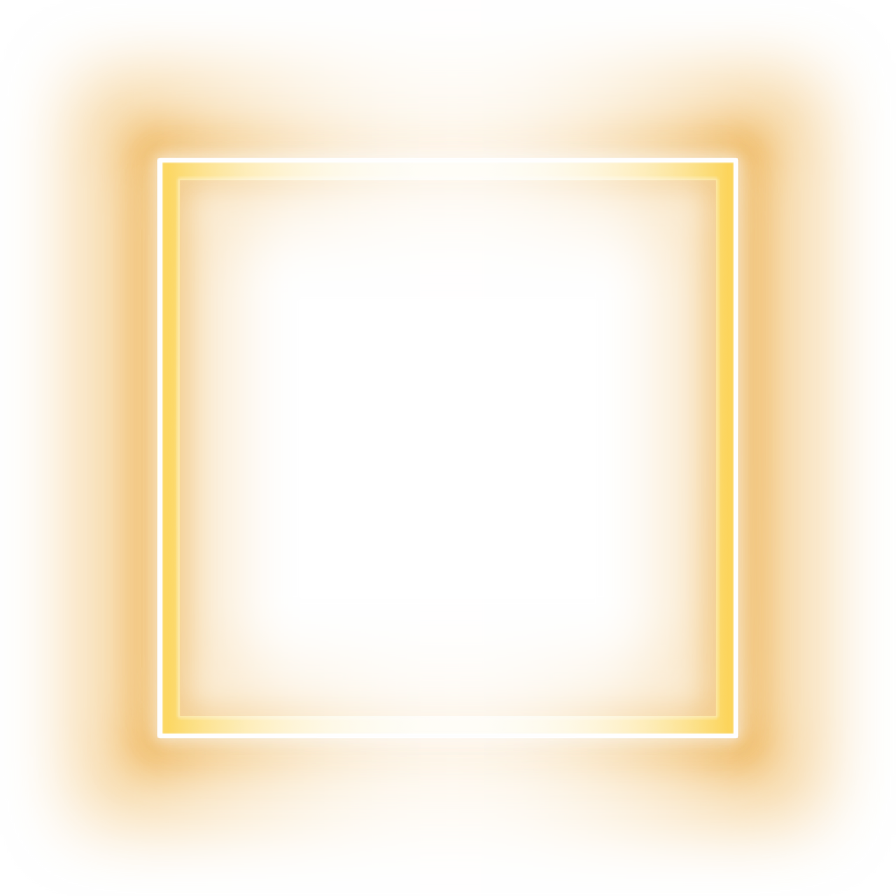 Square neon frame